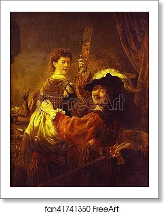 Free art print of The Prodigal Son in the Tavern (Rembrandt and Saskia) by Rembrandt Harmenszoon Van Rijn