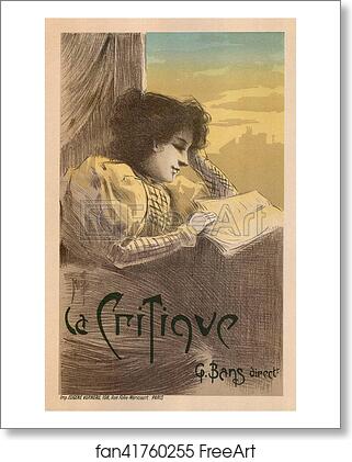 Free art print of Le journal "La Critique". by Misti Free art print of Le journal "La Critique". by Misti