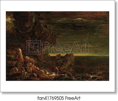 Free art print of The Pilgrim of the World at the End of His Journey by Thomas Cole