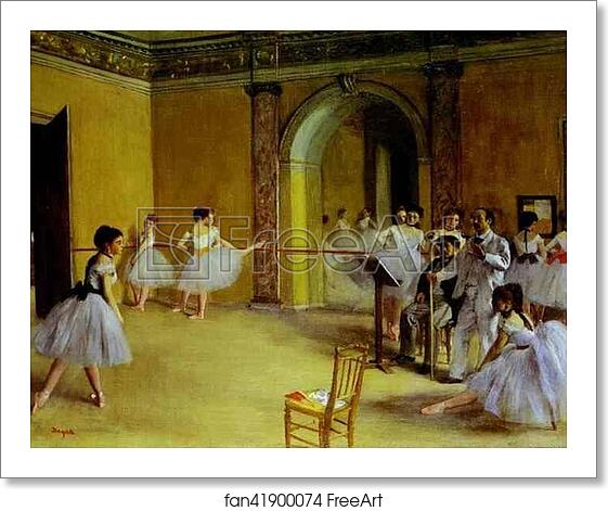 Free art print of Ballet Rehearsal on the Set by Edgar Degas Free art print of Ballet Rehearsal on the Set by Edgar Degas