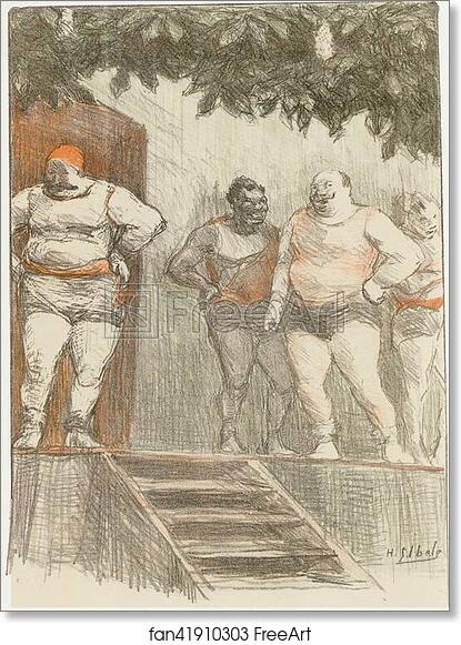 Free art print of Original drawing for Les Maîtres de l’Affiche from issue 31, June 1898. by Henri-Gabriel Ibels