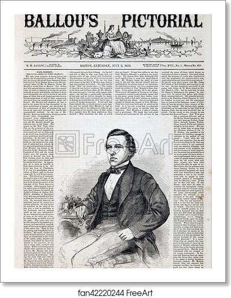 Free art print of Paul Morphy, the Chess Champion by Winslow Homer Free art print of Paul Morphy, the Chess Champion by Winslow Homer