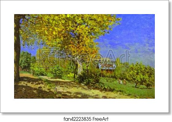 Free art print of Landscape at Louveciennes by Alfred Sisley Free art print of Landscape at Louveciennes by Alfred Sisley