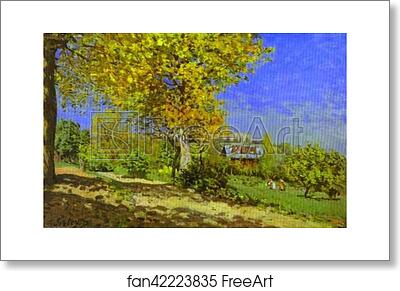 Free art print of Landscape at Louveciennes by Alfred Sisley