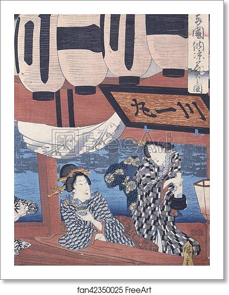 Free art print of Enjoying the fireworks and the cool of the evening at Ryogoku bridge in the Eastern Capital by Utagawa Hiroshige Free art print of Enjoying the fireworks and the cool of the evening at Ryogoku bridge in the Eastern Capital by Utagawa Hiroshige