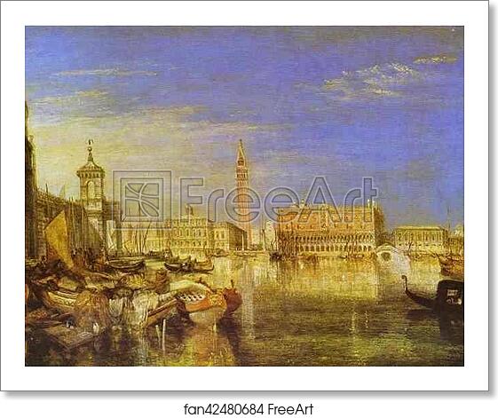 Free art print of Bridge of Sighs, Ducal Palace and Custom-House, Venice: Canaletti Painting by Joseph Mallord William Turner Free art print of Bridge of Sighs, Ducal Palace and Custom-House, Venice: Canaletti Painting by Joseph Mallord William Turner
