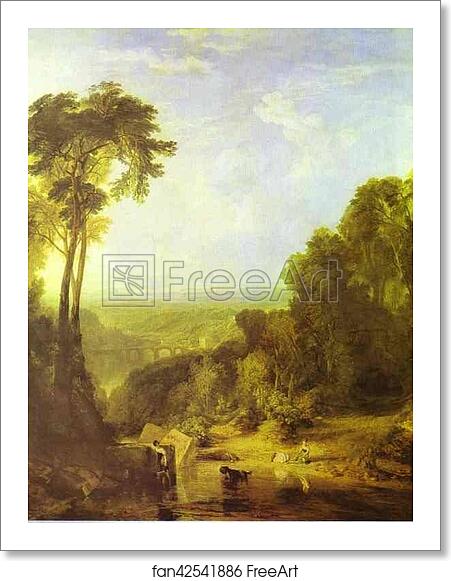 Free art print of Crossing the Brook by Joseph Mallord William Turner