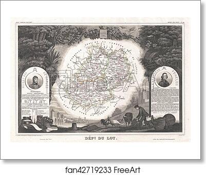 Free art print of Dept. du Lot. by Victor Jules Levasseur Free art print of Dept. du Lot. by Victor Jules Levasseur