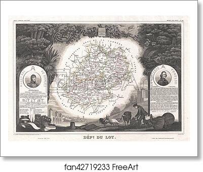 Free art print of Dept. du Lot. by Victor Jules Levasseur Free art print of Dept. du Lot. by Victor Jules Levasseur