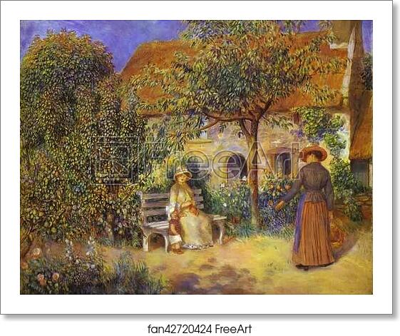 Free art print of Garden Scene in Britanny by Pierre-Auguste Renoir Free art print of Garden Scene in Britanny by Pierre-Auguste Renoir