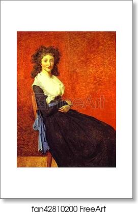 Free art print of Portrait of Madame Charles-Louis Trudaine by Jacques-Louis David