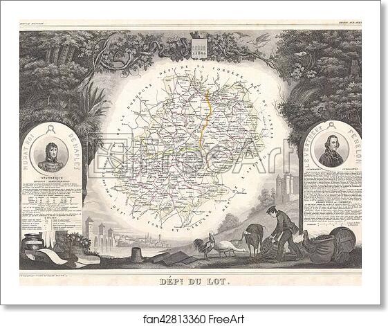 Free art print of Dept- De Maine et Loire by Victor Jules Levasseur Free art print of Dept- De Maine et Loire by Victor Jules Levasseur