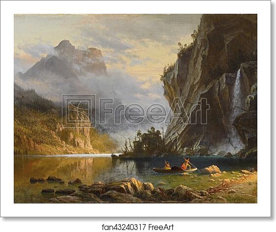 Free art print of Indians Spear Fishing by Albert Bierstadt Free art print of Indians Spear Fishing by Albert Bierstadt