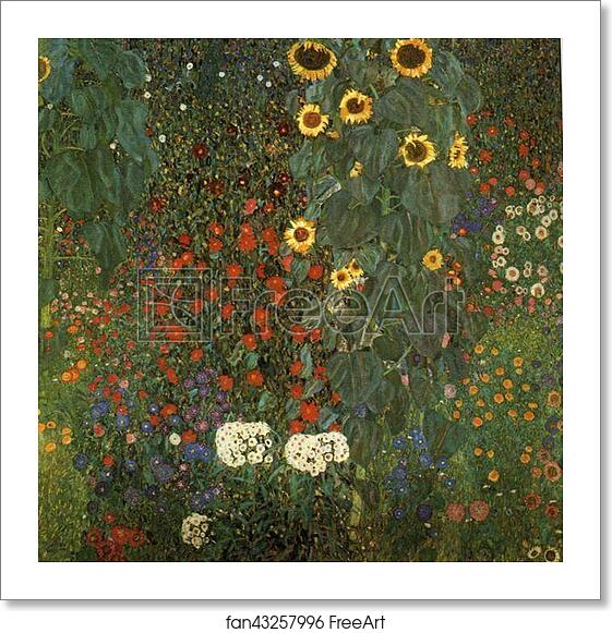 Free art print of Country Garden with Sunflowers by Gustav Klimt Free art print of Country Garden with Sunflowers by Gustav Klimt