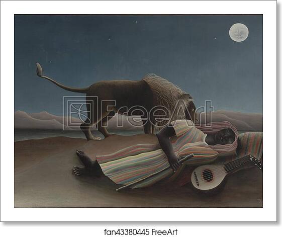 Free art print of The Sleeping Gypsy by Henri Rousseau Free art print of The Sleeping Gypsy by Henri Rousseau