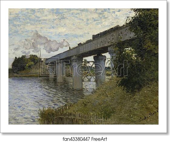 Free art print of The Railroad bridge in Argenteuil by Claude Monet Free art print of The Railroad bridge in Argenteuil by Claude Monet