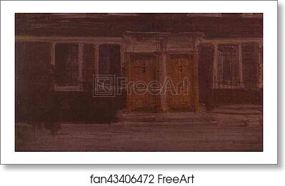 Free art print of Chelsea Houses by James Abbott Mcneill Whistler