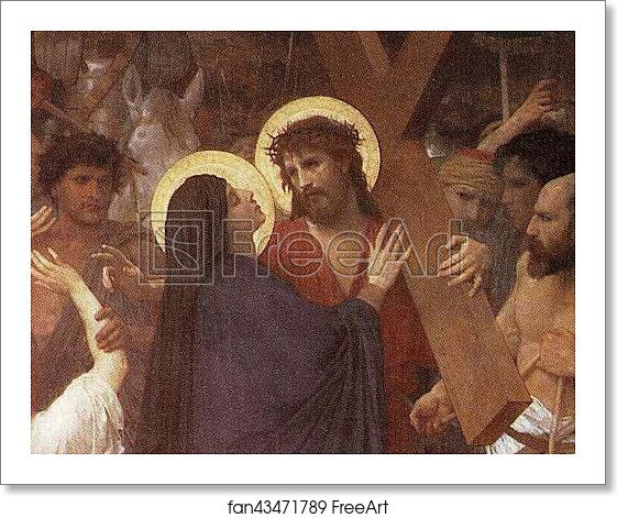 Free art print of Christ Meeting His Mother on the Way to Calvary. Detail by William-Adolphe Bouguereau Free art print of Christ Meeting His Mother on the Way to Calvary. Detail by William-Adolphe Bouguereau