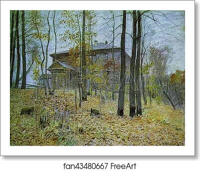 Free art print of Autumn. The Manor by Isaac Levitan