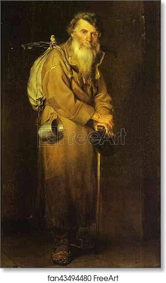 Free art print of Wanderer by Vasily Perov