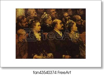 Free art print of French Theatre by Honoré Daumier