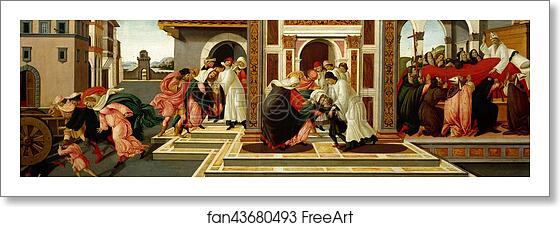 Free art print of Last Miracle and the Death of St. Zenobius by Sandro Botticelli Free art print of Last Miracle and the Death of St. Zenobius by Sandro Botticelli