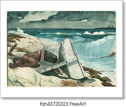 Free art print of After the Hurricane, Bahamas by Winslow Homer Free art print of After the Hurricane, Bahamas by Winslow Homer