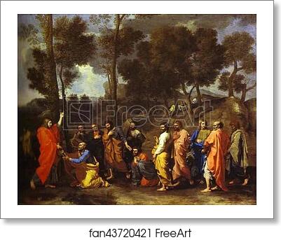 Free art print of The Ordination by Nicolas Poussin