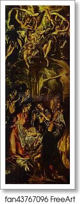 Free art print of The Adoration of the Shepherds by El Greco Free art print of The Adoration of the Shepherds by El Greco