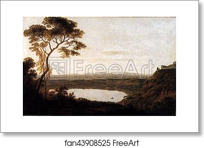 Free art print of Lake Albano by Joseph Wright Of Derby