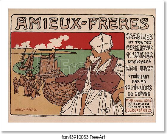 Free art print of Sardines Amieux by Georges Fay Free art print of Sardines Amieux by Georges Fay