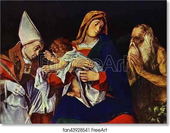Free art print of Holy Conversation by Lorenzo Lotto