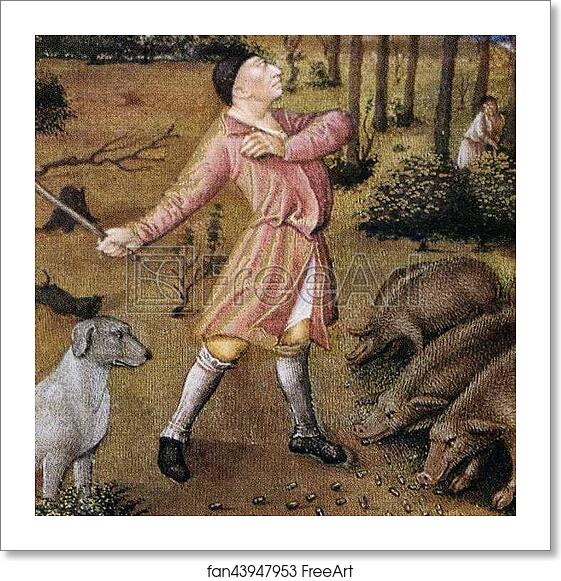 Free art print of Les tr�s riches heures du Duc de Berry. November. Detail by Limbourg Brothers Free art print of Les tr�s riches heures du Duc de Berry. November. Detail by Limbourg Brothers