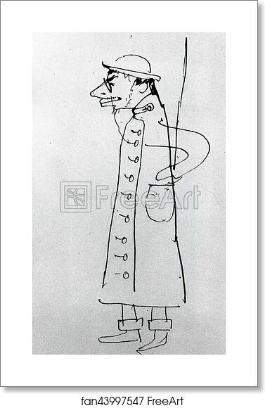 Free art print of Self-Portrait. Caricature by Henri De Toulouse-Lautrec Free art print of Self-Portrait. Caricature by Henri De Toulouse-Lautrec