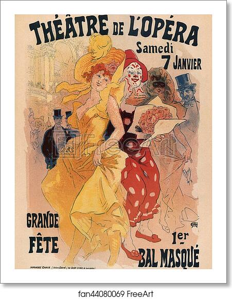 Free art print of Théâtre de L'Opéra Samedi 7 Janvier by Jules Chéret Free art print of Théâtre de L'Opéra Samedi 7 Janvier by Jules Chéret
