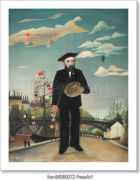 Free art print of Myself: Portrait – Landscape by Henri Rousseau Free art print of Myself: Portrait – Landscape by Henri Rousseau