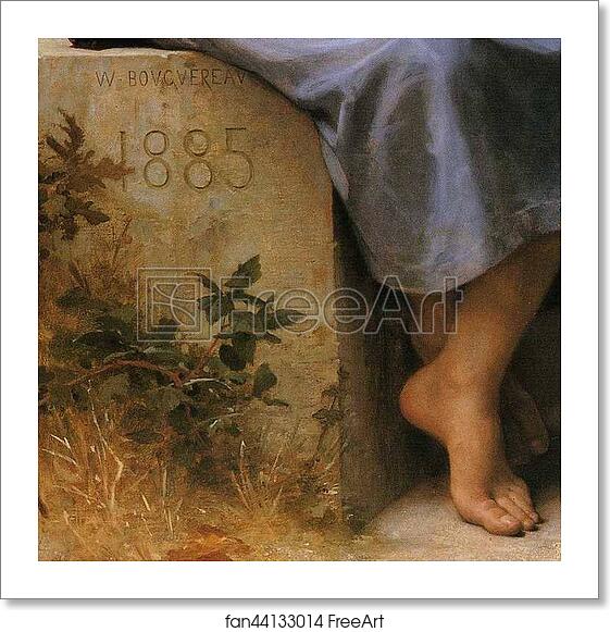 Free art print of Meditation. Detail by William-Adolphe Bouguereau Free art print of Meditation. Detail by William-Adolphe Bouguereau