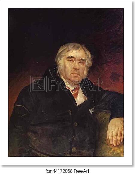 Free art print of Portrait of I. A. Krylov by Karl Brulloff Free art print of Portrait of I. A. Krylov by Karl Brulloff