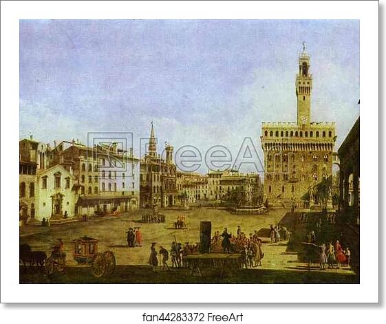 Free art print of Signoria Square in Florence by Bernardo Bellotto Free art print of Signoria Square in Florence by Bernardo Bellotto