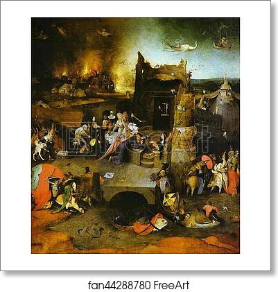 Free art print of Temptation of St. Anthony by Hieronymus Bosch