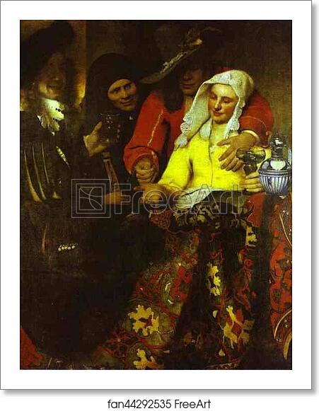 Free art print of The Procuress by Jan Vermeer Free art print of The Procuress by Jan Vermeer