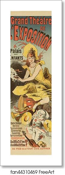 Free art print of Grand Théâtre de l'Exposition by Jules Chéret Free art print of Grand Théâtre de l'Exposition by Jules Chéret