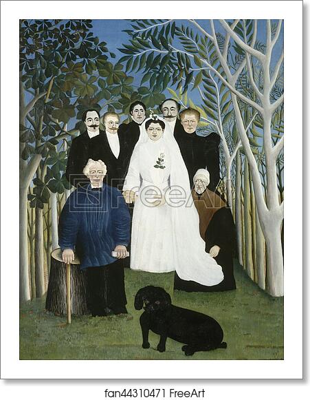 Free art print of The Wedding Party by Henri Rousseau Free art print of The Wedding Party by Henri Rousseau