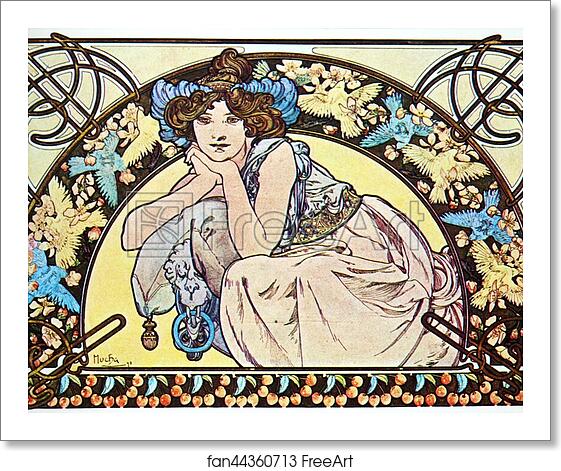 Free art print of Cherry Blossom by Alphonse Mucha Free art print of Cherry Blossom by Alphonse Mucha