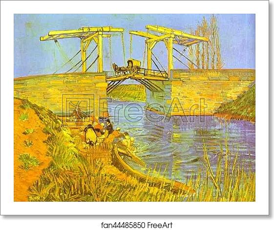 Free art print of Drawbridge with Carriage by Vincent Van Gogh Free art print of Drawbridge with Carriage by Vincent Van Gogh