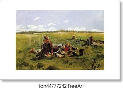 Free art print of Boys in a Field by Vladimir Makovsky