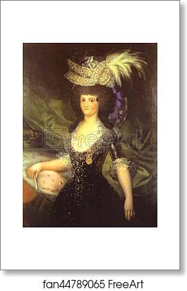 Free art print of Queen Maria Luisa by Francisco De Goya Y Lucientes