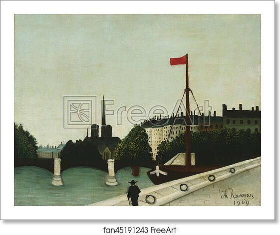 Free art print of Notre Dame by Henri Rousseau Free art print of Notre Dame by Henri Rousseau