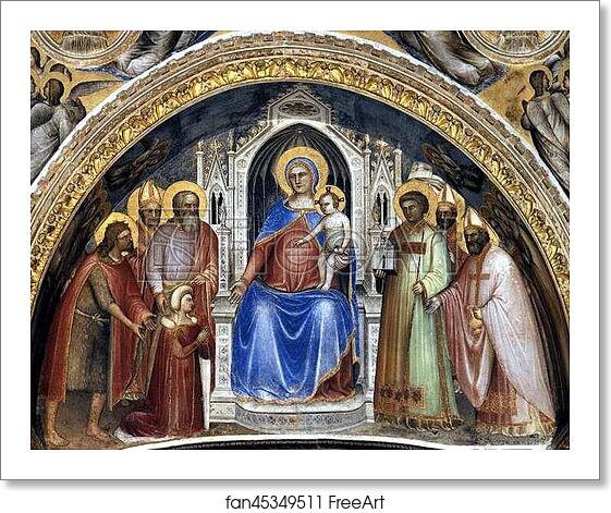 Free art print of The Virgin with the Child. Fresco on the west wall by Giusto De’ Menabuoi Free art print of The Virgin with the Child. Fresco on the west wall by Giusto De’ Menabuoi