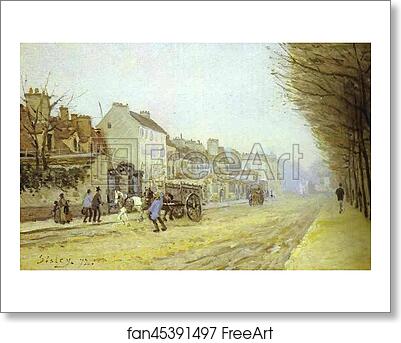 Free art print of Boulevard Héloïse, Argenteuil by Alfred Sisley